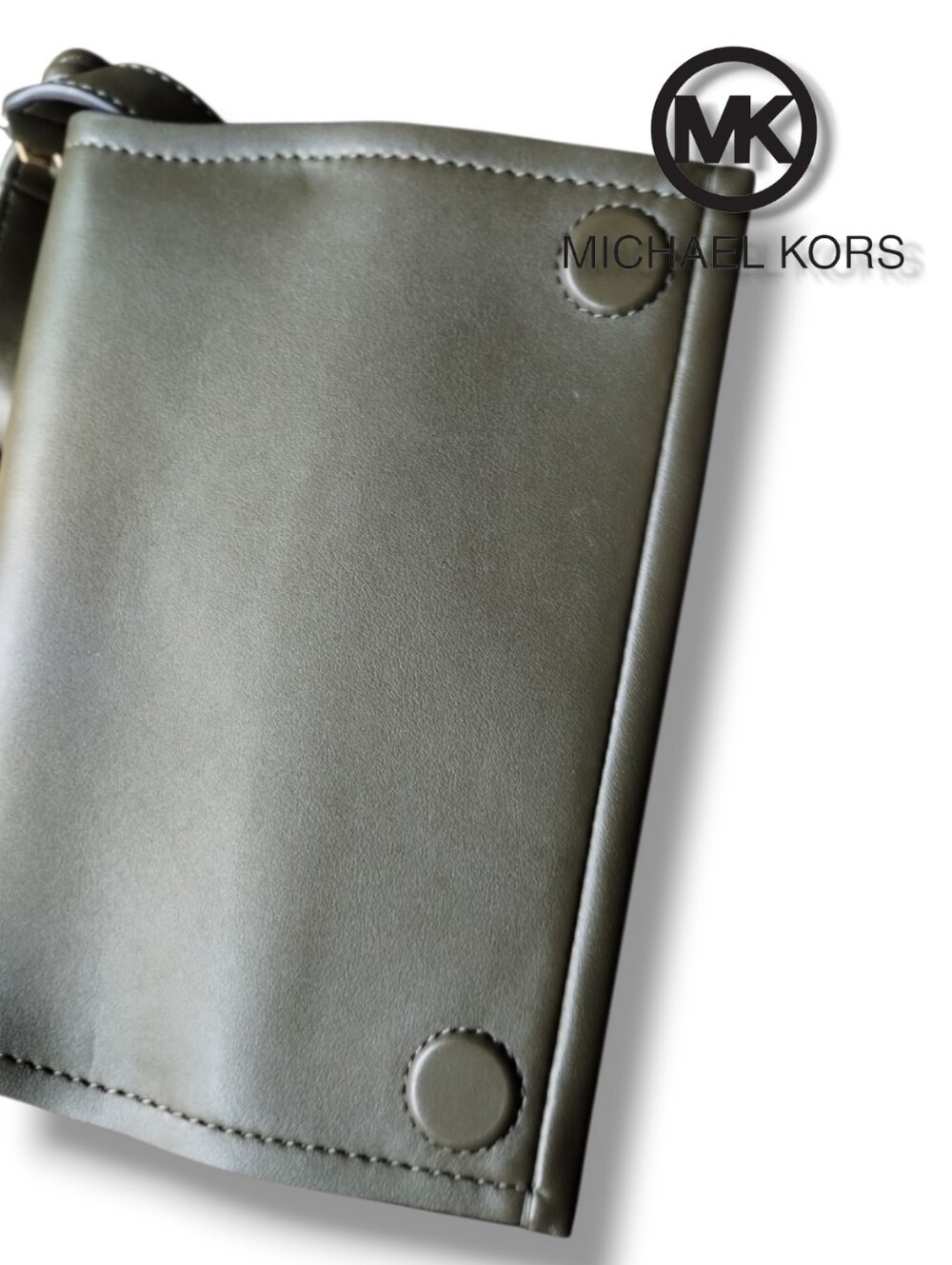 MICHAEL KORS Pearl Vegan Leather Magnetic Flap Two Way Shoulder Crossbody Bag - Picture 12 of 16